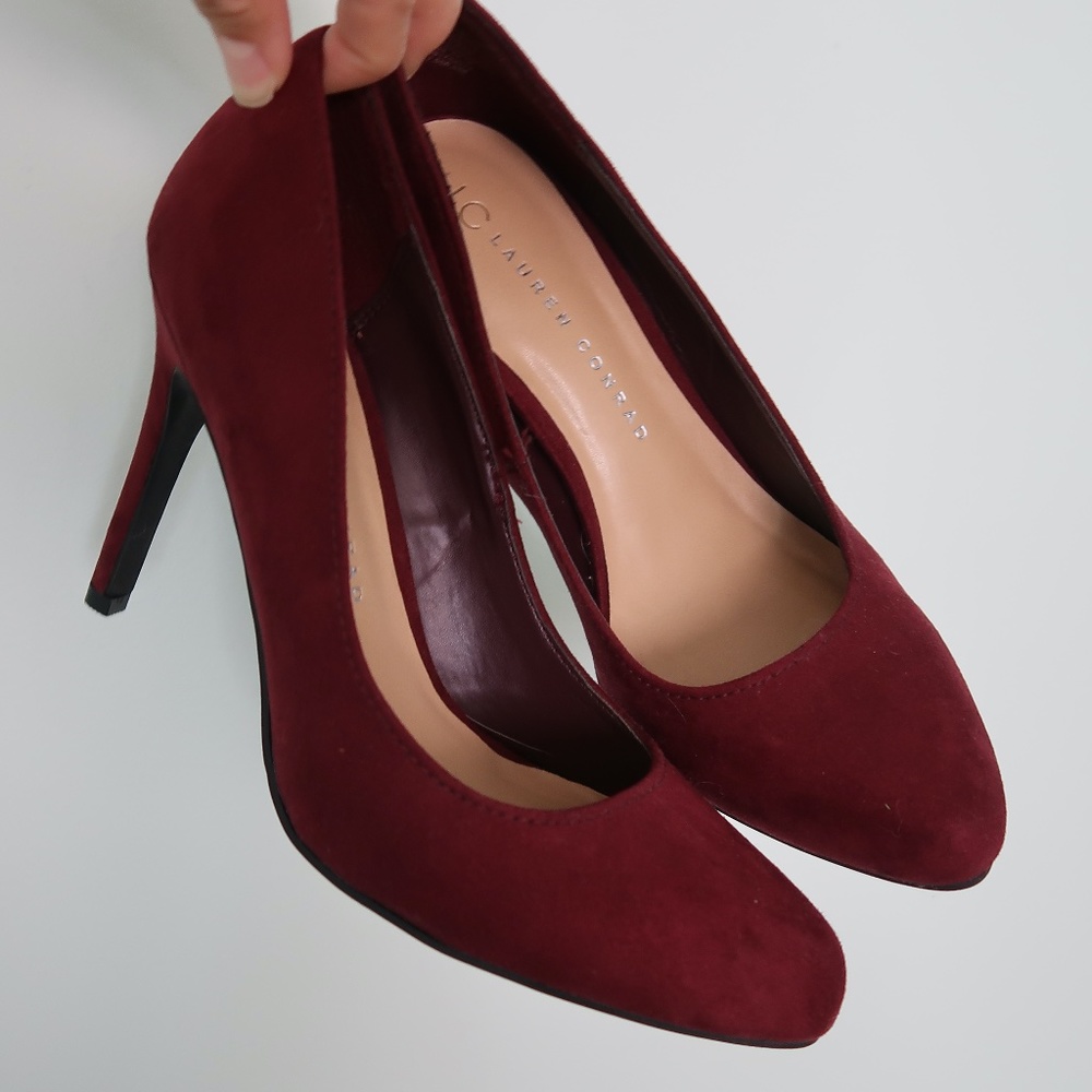 Lauren Conrad Burgundy Heels